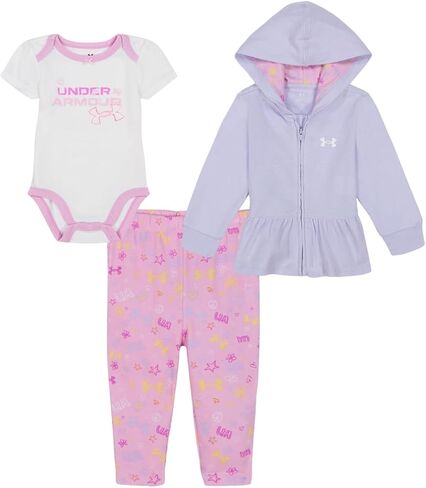 Under Armour UA HALFTONE LEOPARD TAKE ME HOMESET, White Leopard - Hoodie, 3-6 Months in Saudi Arabia