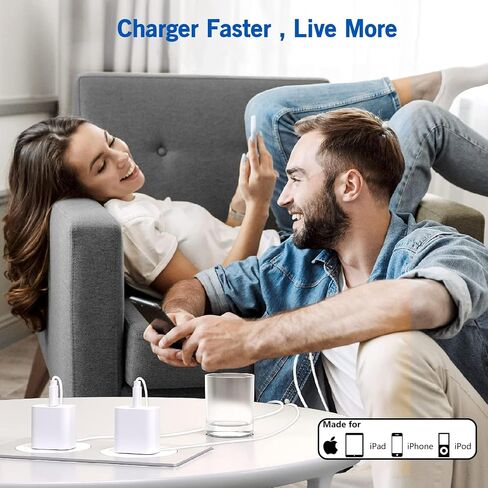 iPhone Car Charger, Dual USB C Fast Car Charger[Apple MFi Certified] 40W Type C Apple Car Charger with 2pack USBC-Lightning Cable + PD iPhone Charger Fast Charging for iPhone 14/13 Pro Max/12/11/iPad in Kuwait