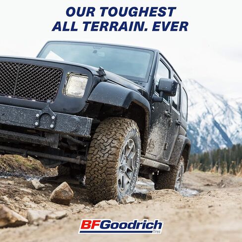 إطار سيارة BFGoodrich All Terrain T/A KO2 نصف قطري للشاحنات الخفيفة وسيارات الدفع الرباعي والكروس أوفر، 35x12.50R17/E 121R in Saudi Arabia