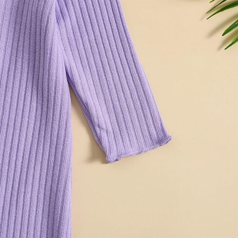 Aoswep - Lovely Solid Color Baby Long Sleeve Jumpsuit baby girl bodysuit in Kuwait