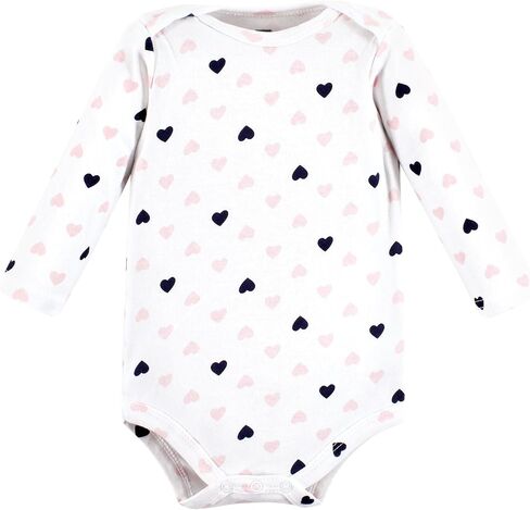 Hudson Baby Girls Bodysuits Unisex Cotton Long-Sleeve Penguin, 9-12 Months, Girl Penguin, 9-12 Months US in Saudi Arabia