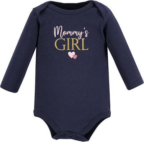 Hudson Baby Girls Bodysuits Unisex Cotton Long-Sleeve Penguin, 9-12 Months, Girl Penguin, 9-12 Months US in Saudi Arabia