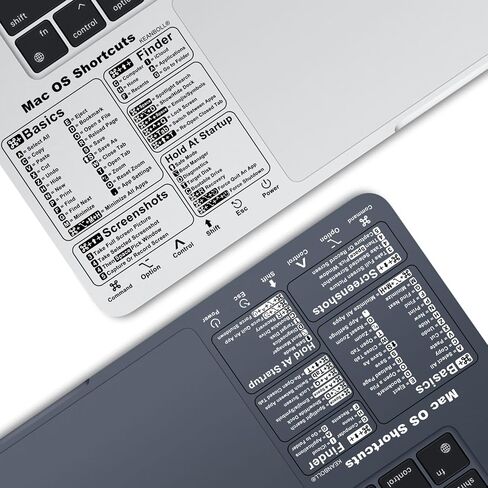 KEANBOLL Design for MacBook Shortcut Sticker(2 Pack),Mac OS Vinyl Keyboard Shortcut Sticker for 13-16" MacBook Pro m1/m2, MacBook Air 13 m1/m2, MacBook Pro 14 15 16 m1/m2) /iMac 21 24 27 in Saudi Arabia