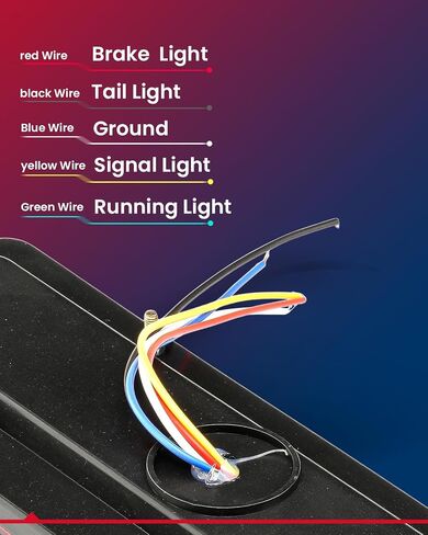 KAX 19 LED Trailer Tail Lights Red White Amber Side Marker Lights Integrated Turn Signal Running Lamp for ATV Truck RV 2PCS (12V) in Kuwait