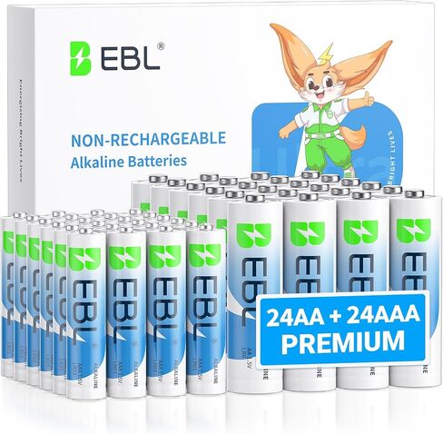 EBL AAA Batteries 28 Pack, 1.5V Triple A Batteries with Long-Lasting Power, High Capacity AAA Alkaline Batteries Leakproof Design for Household and Office Devices in Kuwait