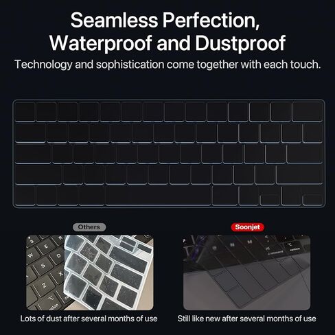 Soonjet Compatible for MacBook Air 15 inch Keyboard Cover Protector, Skin for 2023 MacBook Air 15" M2 A2941, MacBook Air 13.6" M2 A2681, MacBook Pro 14" /16" A2442 A2779 A2485 A2780 M2 M1 in Kuwait