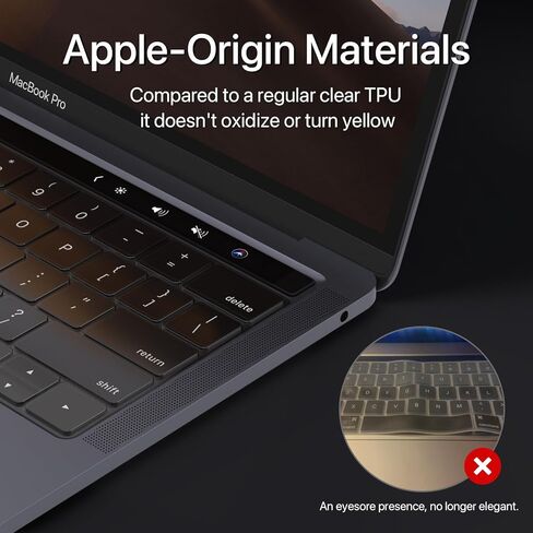 Soonjet Compatible for MacBook Air 15 inch Keyboard Cover Protector, Skin for 2023 MacBook Air 15" M2 A2941, MacBook Air 13.6" M2 A2681, MacBook Pro 14" /16" A2442 A2779 A2485 A2780 M2 M1 in Kuwait