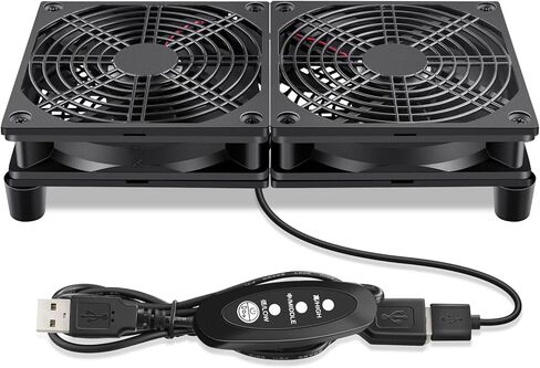 WDERAIR 120mm Quiet 5V USB Powered Computer Cooling Fan for Router Modem Xbox TV Box DVR Playstation Receiver and Other Electronics Cooler in Saudi Arabia