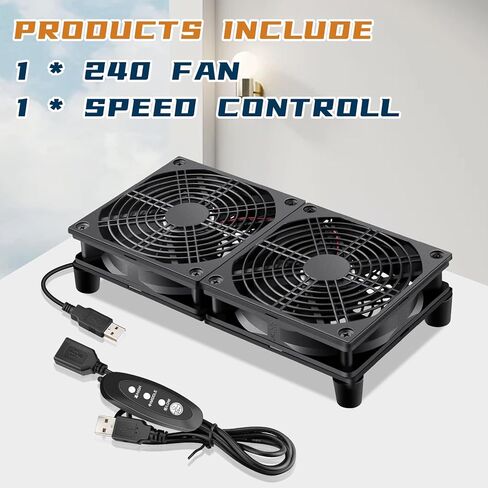 WDERAIR 120mm Quiet 5V USB Powered Computer Cooling Fan for Router Modem Xbox TV Box DVR Playstation Receiver and Other Electronics Cooler in Saudi Arabia