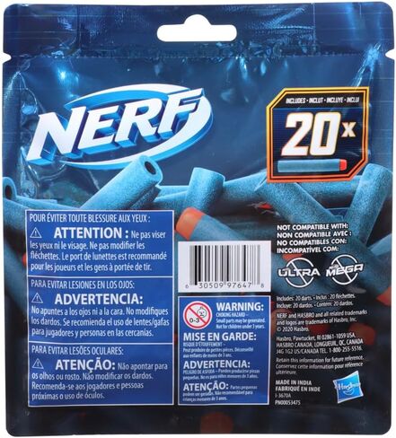 حزمة إعادة تعبئة Nerf Elite 2.0 ذات 20 سهمًا، وأشياء تخزين عيد الميلاد - 20 سهمًا رسميًا من نيرف إيليت 2.0 الإسفنجية - متوافقة مع جميع مسدسات نيرف التي تستخدم سهام النخبة in Kuwait