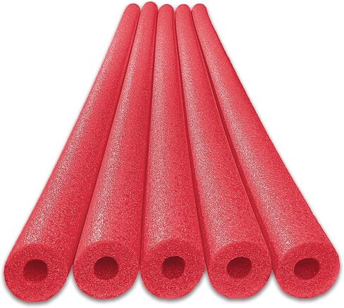 Oodles of Noodles Deluxe Rainbow Pool Noodles Foam - Pack of 5 - Approx. 48 inch x 2.5 inch Multi-Purpose Foam Tubes, Pool Noodles Bulk Floats for Pool, Exercise, Crafts, Padding, Insulation & More in Kuwait