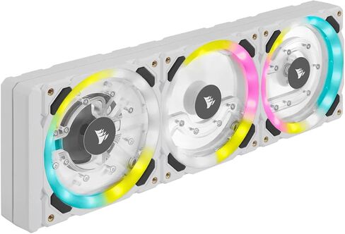 CORSAIR Hydro X Series XD7 RGB Pump/Reservoir Combo (360mm Distribution Plate System, D5 PWM Pump, 140 ml Reservoir, 36 Individually Addressable RGB LEDs, Temperature Sensor) White in Saudi Arabia