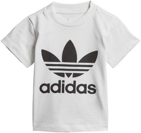 adidas Originals unisex baby Trefoil Tee T Shirt, True Pink/White, 4T US in Saudi Arabia