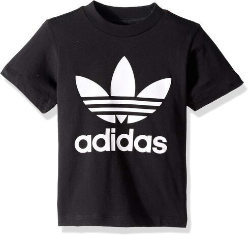 adidas Originals unisex baby Trefoil Tee T Shirt, True Pink/White, 4T US in Saudi Arabia