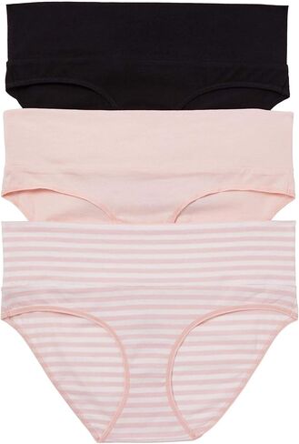 Motherhood Maternity – 3 Pack Maternity Panties – Foldover and Bikini Style Underwear for Pregnancy – Sizes Small to 3X in Saudi Arabia