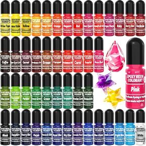 Epoxy Resin Pigment - 16 Color Liquid Translucent Epoxy Resin Colorant, Highly Concentrated Epoxy Resin Dye for DIY Jewelry Making, AB Resin Coloring for Paint, Craft - 10ml Each in Saudi Arabia