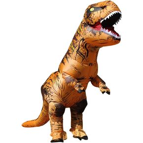JASHKE Inflatable Dinosaur Costumes for Adult Dinosaur Halloween T rex Costume for Adults
