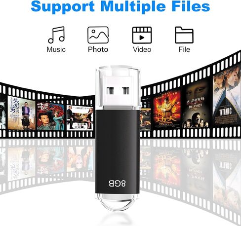 64GB USB 2.0 Flash Drives Thumb Drives Memory Stick Jump Drive Zip Drive, 5 Pack Mixed Colors: Black Blue Green Gold Purple in Saudi Arabia