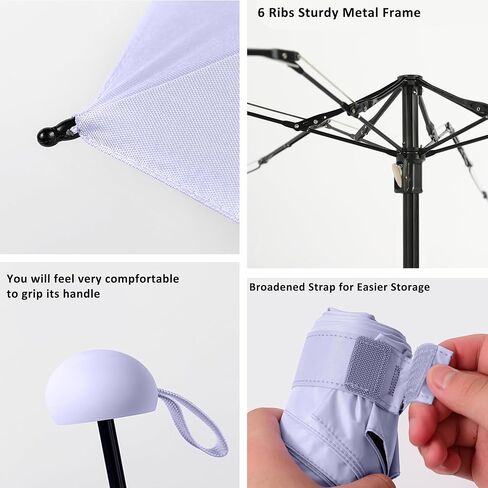 BAODINI Travel Mini Umbrella for Purse With Case-Small Compact UV Umbrella Protection Sun-Lightweight Tiny Pocket Umbrella with Case for Women, Girls in Saudi Arabia