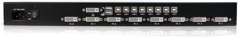 StarTech.com 8 Port 1U Rackmount DVI USB KVM Switch - USB DVI KVM Switch - DVI KVM Switch - USB KVM Switch (SV831DVIU), Black in Kuwait