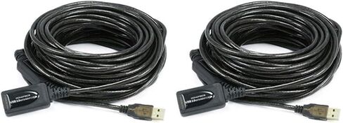 كابل Monoprice USB 2.0 ذكر إلى أنثى تمديد/مكرر نشط - يُستخدم مع بلاي ستيشن، وXbox، وKinenct، وOculus VR، ومحرك فلاش USB، وقارئ البطاقات، والقرص الصلب، ولوحة المفاتيح، والطابعة، والكاميرا، 32 قدمًا in Kuwait