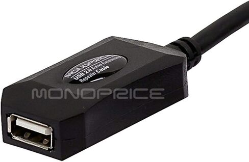 كابل Monoprice USB 2.0 ذكر إلى أنثى تمديد/مكرر نشط - يُستخدم مع بلاي ستيشن، وXbox، وKinenct، وOculus VR، ومحرك فلاش USB، وقارئ البطاقات، والقرص الصلب، ولوحة المفاتيح، والطابعة، والكاميرا، 32 قدمًا in Saudi Arabia