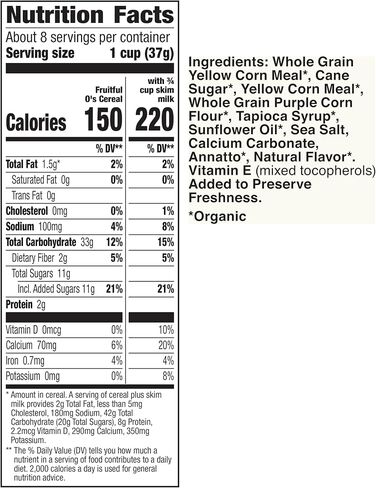 Cascadian Farm Organic Fruitful O's Cereal, Gluten Free, 10.2 oz. in Saudi Arabia