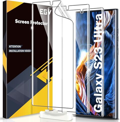 واقي شاشة من 3 قطع EGV و3 قطع وواقي لعدسات الكاميرا متوافق مع سامسونج جالاكسي A42 5G، زجاج صلب، تركيب سهل الإطار in Kuwait