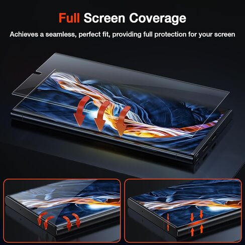 واقي شاشة من 3 قطع EGV و3 قطع وواقي لعدسات الكاميرا متوافق مع سامسونج جالاكسي A42 5G، زجاج صلب، تركيب سهل الإطار in Kuwait