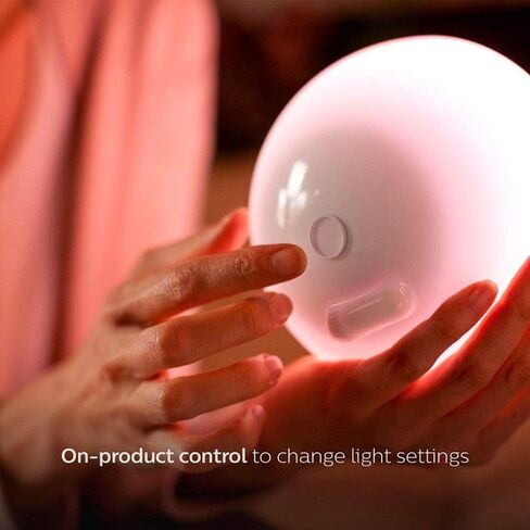 Philips Hue Go White and Color Portable Dimmable LED Smart Light Table Lamp (Requires Hue Hub, Works with Alexa, HomeKit and Google Assistant), White in Saudi Arabia
