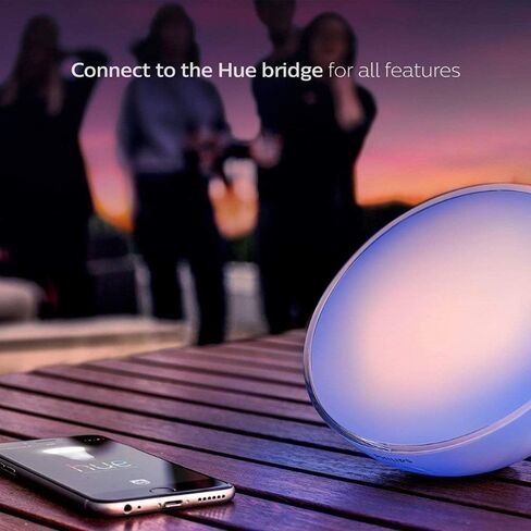 Philips Hue Go White and Color Portable Dimmable LED Smart Light Table Lamp (Requires Hue Hub, Works with Alexa, HomeKit and Google Assistant), White in Saudi Arabia