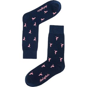 AUSCUFFLINKS Golf PINK Golfer Sports Socks | PINK Golfing Woven Socks | Golf Player | Work Socks for Him | Bday Gift for Guys (Golf Swing PINK)