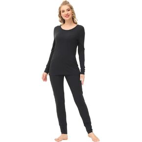 INK+IVY Women Pajama Set, Long Sleeve T-Shirt, Scoop Neck, Casual Loungewear with Matching Legging