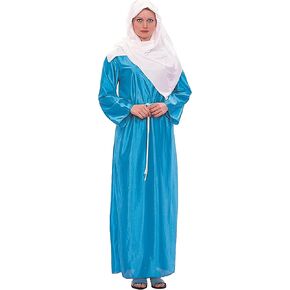 Women's One Size Virgin Mary Adult 3 Pc Costume, Blue/White