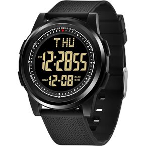 NN BEN NEVIS Watch for Men, Digital Watch with Stopwatch/Countdown/Alarm/Dual Time/Calender, Ultra-Thin Minimalist Fashion Simple Men's Wrist Watch, Gifts for Mens Womens