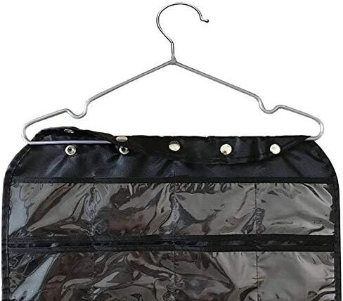 Hanging Jewelry Organizer,Accessories Organizer,Oxford 80 Pocket Organizer for Holding Jewelries (Black) in Kuwait