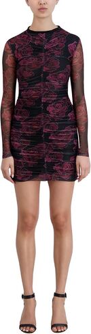 BCBGeneration Women's Long Sleeve Mock Neck Mesh Mini Day Dress in Saudi Arabia