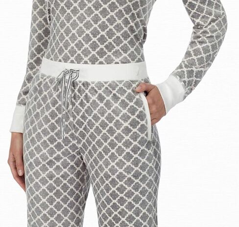 Nautica Womens 2 Piece Fleece Pajama Sleepwear Set (X-Small, Mixed Grey) in Saudi Arabia