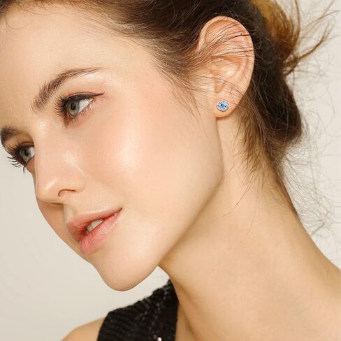 أقراط ديزي من الفضة الإسترليني عيار 925، أقراط على شكل زهرة الأقحوان، أقراط على شكل قلب من الكريستال، مجوهرات على شكل زهرة للنساء والفتيات المراهقات in Kuwait