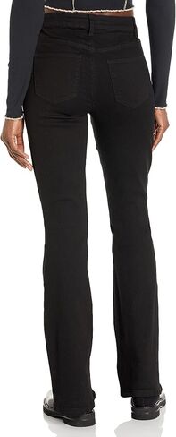 YMI Womens Basic 5 Pocket 1 Button High-Rise Flare in Saudi Arabia