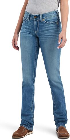 ARIAT Women's R.e.a.l. Mid Rise Arrow Fit Esmeralda Boot Cut Jean in Saudi Arabia