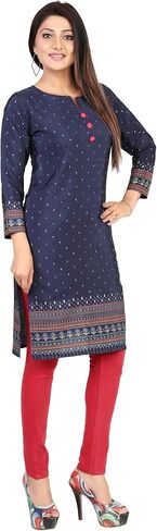 Maple Clothing Kurta Longn Tunic Tops for Women Party Wear Kurtis in Kuwait