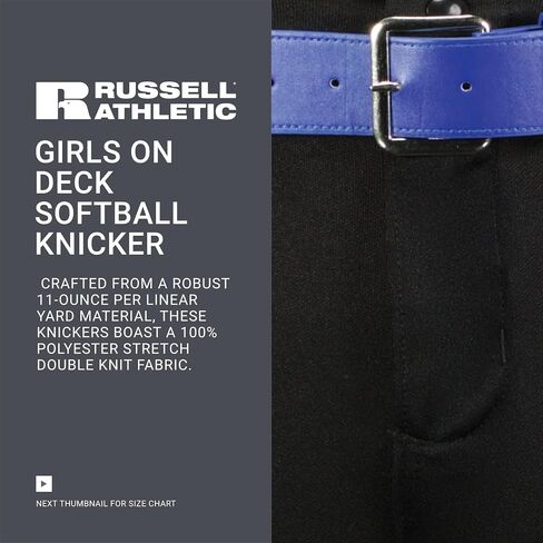 Russell Athletic Girls Deck Softball Knicker in Saudi Arabia