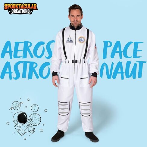 Spooktacular Creations Adult Men Aerospace Astronaut Costume in Saudi Arabia