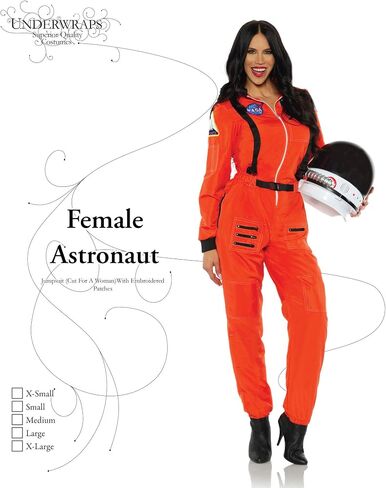 UNDERWRAPS womens Women's Classic Astronaut Costume- Female Astronaut in Saudi Arabia