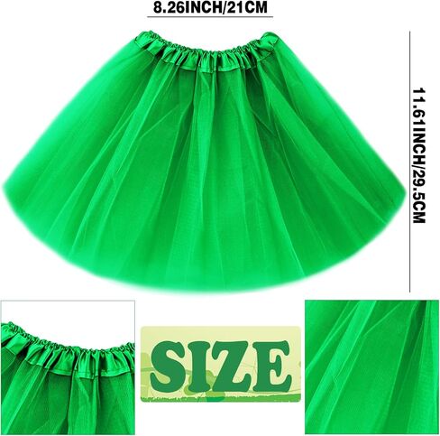 رواية تشريس مجموعة اكسسوارات زي عيد القديس باتريك، شريط راس اخضر ساتان فستان توتو للاستعراضات الايرلندية وديكور عيد القديس باتريك in Kuwait