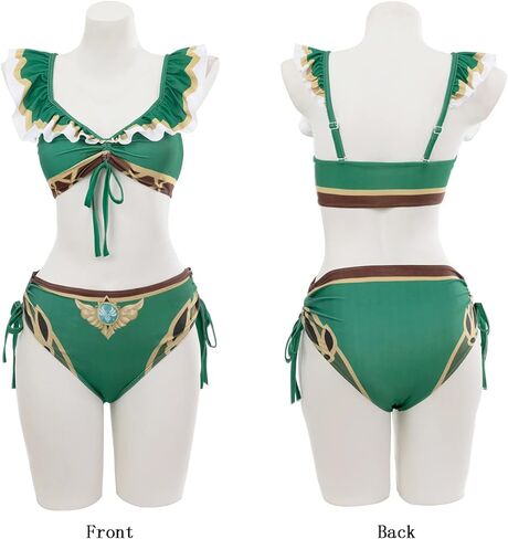 CR ROLECOS Shinobu Kocho Cosplay ملابس السباحة النسائية أنيمي كيمونو سترة التستر بيكيني ملابس السباحة in Kuwait