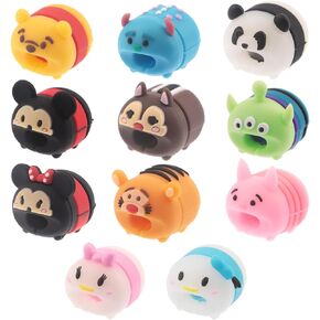 3D Cartoon Animal Cute Cable Protector Charger Cord Protector Charger Protector Charger Cord Saver for iPhone Charger ipad (MMC-11PCS) in Kuwait