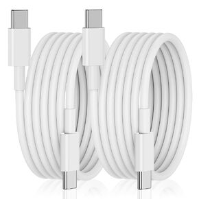 USB C Charger Cable, 2023 USB C to USB C Cable (10ft, 2Pack), 60W(3A) for iPhone 15/15 Pro/15 Plus/15 Pro Max, iPad Mini 6/ Pro 2021,MacBook Pro 2020