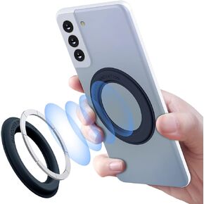 Nillkin SnapHold Magnetic Holder Ring Sticker iPhone Mount Compatible with MagSafe, Sticker Stand Accessories for Wall, Car, Home, Office, Kitchen for iPhone 12/12 Pro/13/13 Pro Max Purple 2 Pack